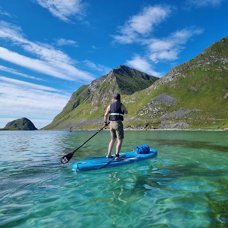 Feriehus Med Flott Havutsikt Ved Hauklandstranden Leknes Ngoại thất bức ảnh