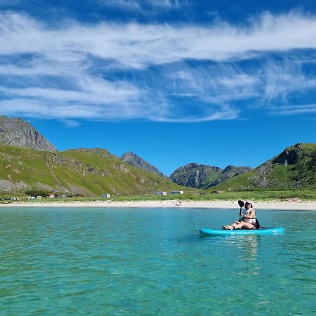 Feriehus Med Flott Havutsikt Ved Hauklandstranden Leknes Ngoại thất bức ảnh