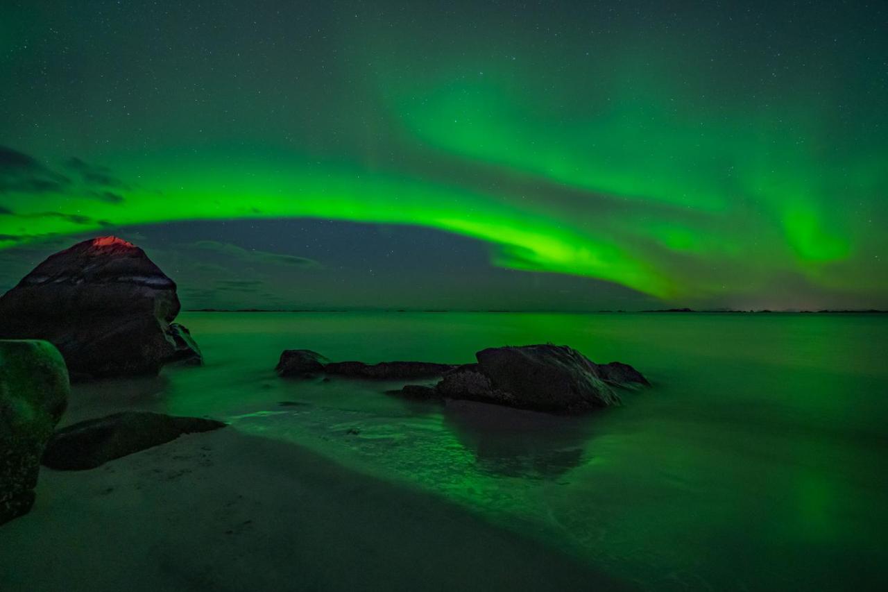Feriehus Med Flott Havutsikt Ved Hauklandstranden Leknes Ngoại thất bức ảnh
