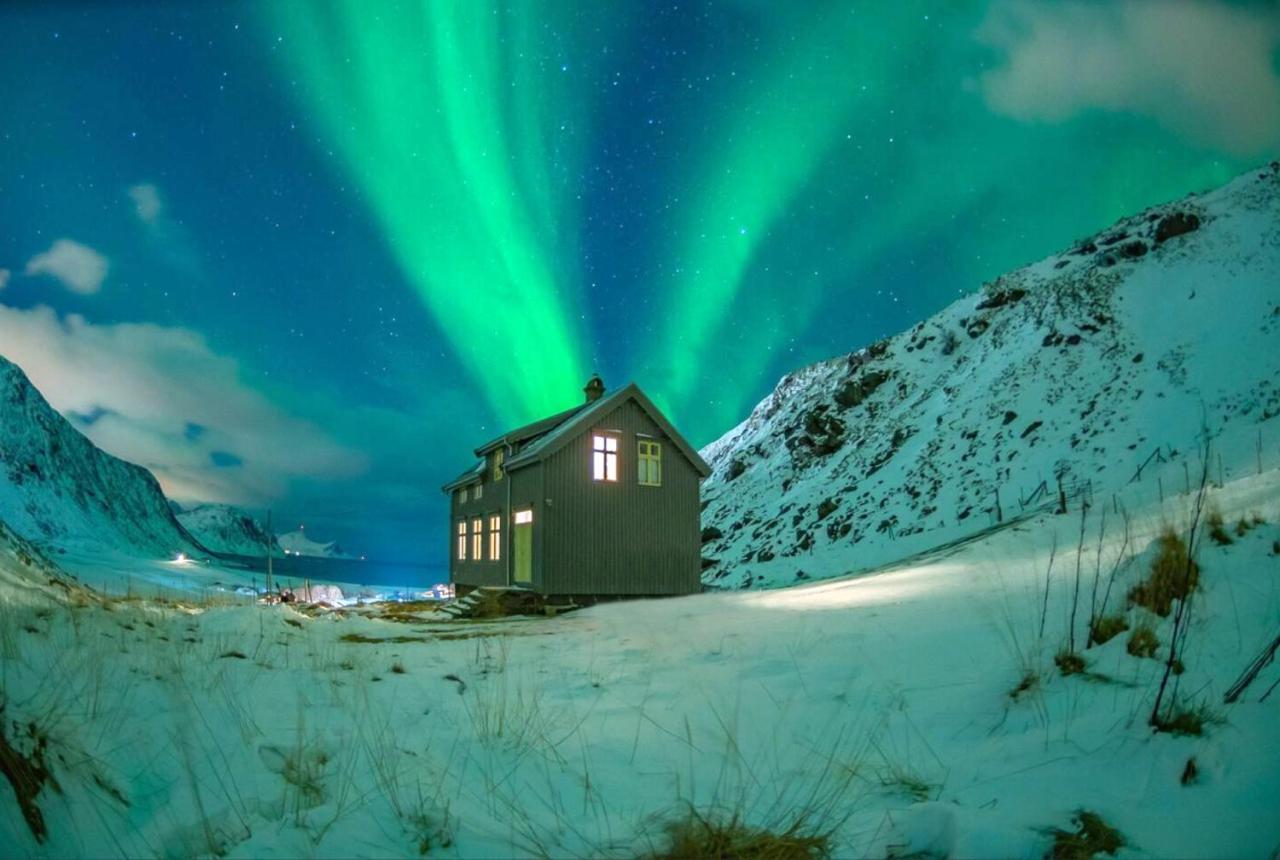Feriehus Med Flott Havutsikt Ved Hauklandstranden Leknes Ngoại thất bức ảnh
