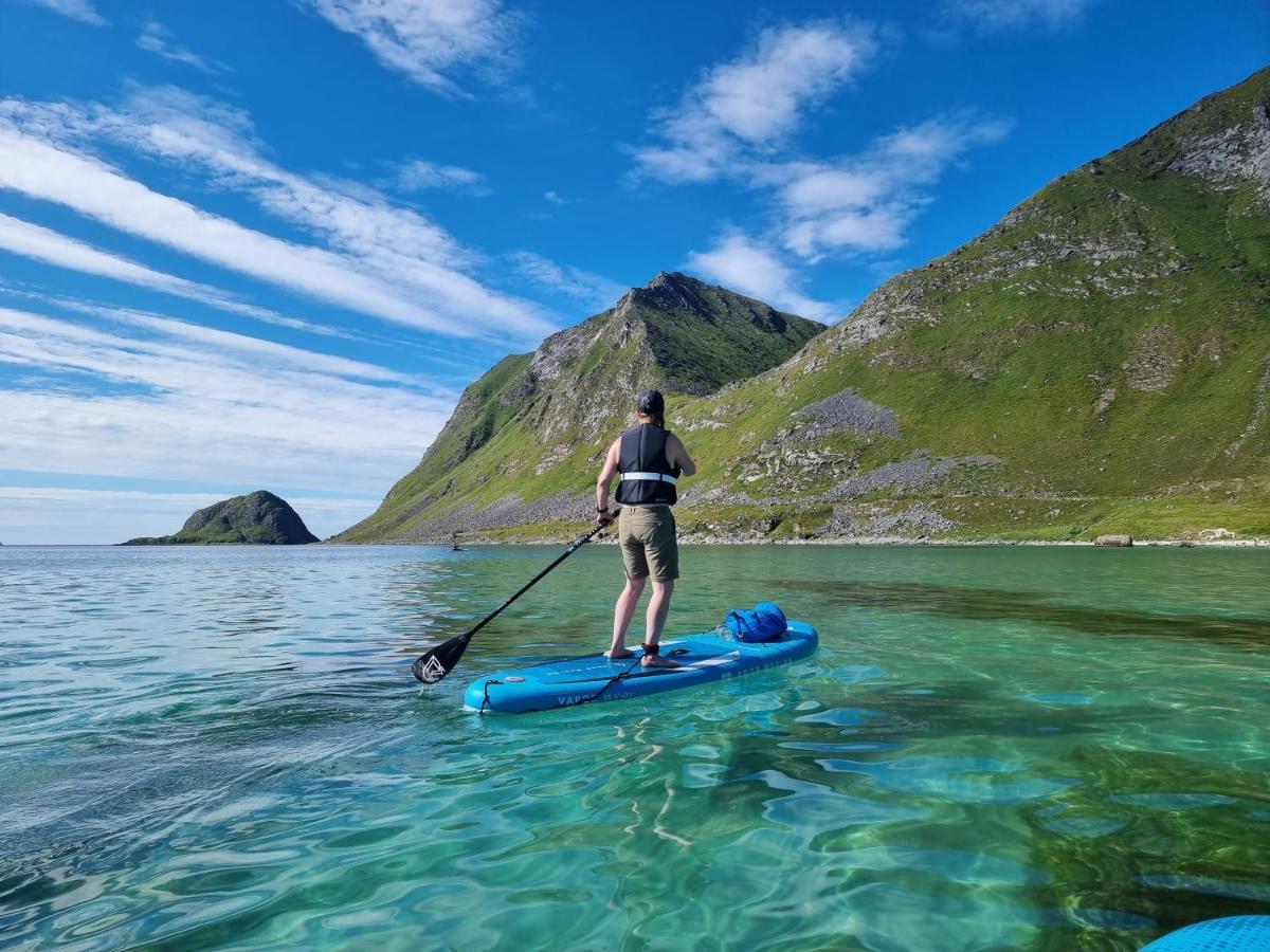 Feriehus Med Flott Havutsikt Ved Hauklandstranden Leknes Ngoại thất bức ảnh